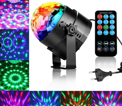 Remote control crystal small magic ball KTV flash