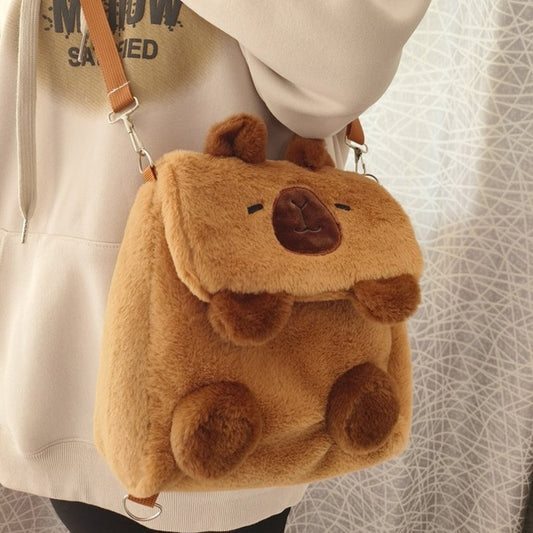 Cartoon Cute Niche Capybara Plush Bag