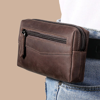 Leather Hand-held Plus-sized Capacity Hand-held Mobile Phone Wallet