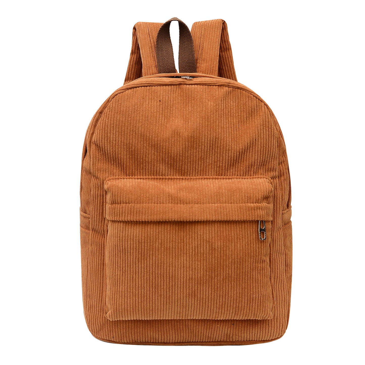 Large Capacity Multi-purpose College Style New Corduroy Front Pocket Unisex Backpack