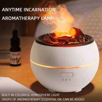 Flame Aroma Diffuser Household Desk Aromatherapy Humidifier