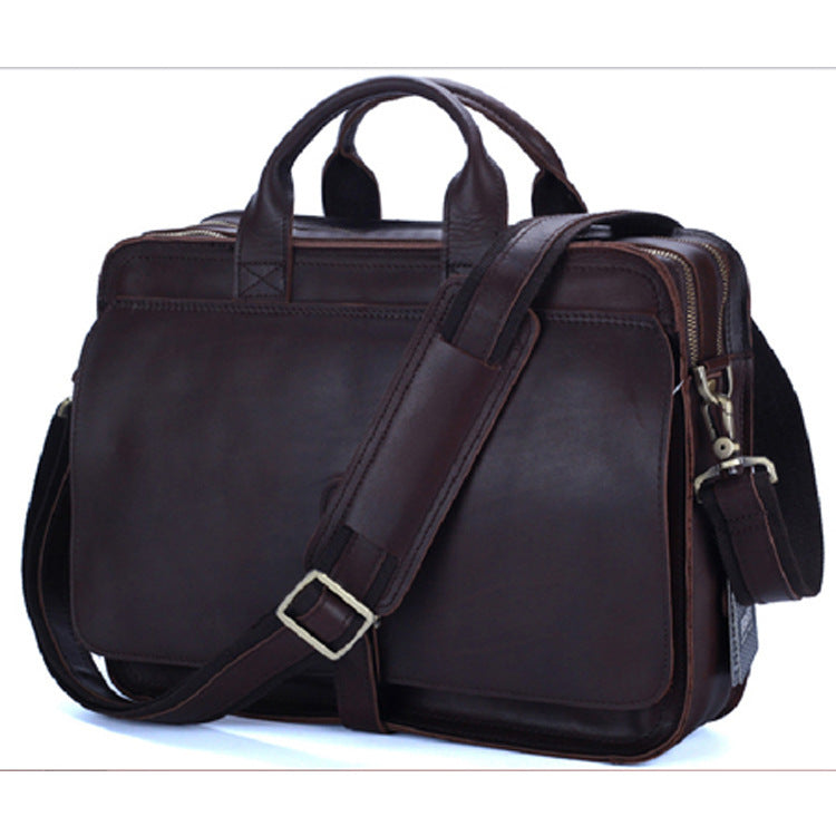 Fashion Genuine Leather Men's Briefcase