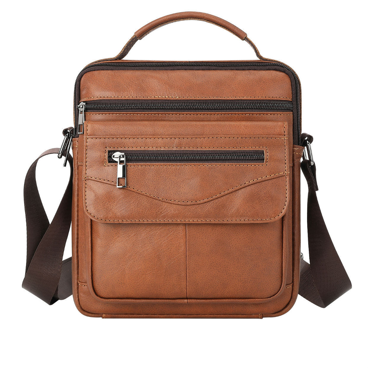 Men's Shoulder Bag First Layer Cowhide