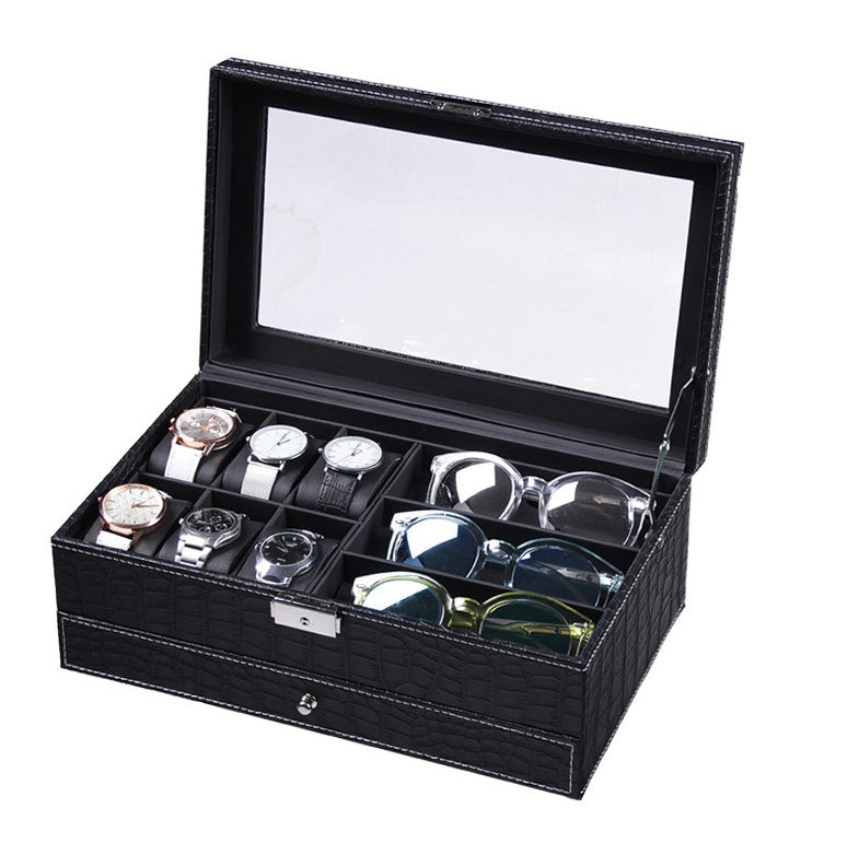 Watch glasses storage box for men