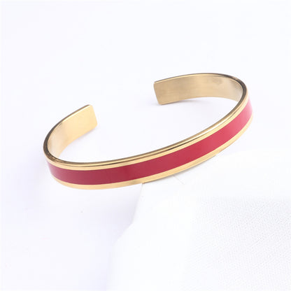 Fashion Colorful Electroplated Stainless Steel Bracelet