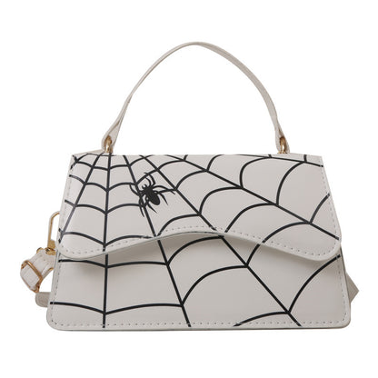 Shoulder Messenger Bag Fashion Spider Web Printing