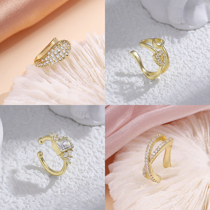 Micro-inlaid Full Diamond Super Non-pierced Ear Bone Clip