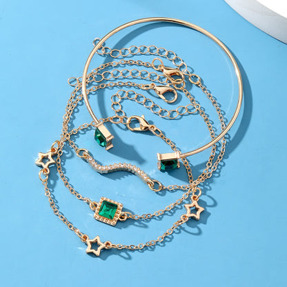 Emerald Square Diamond XINGX Bracelet Suit