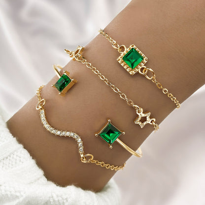 Emerald Square Diamond XINGX Bracelet Suit