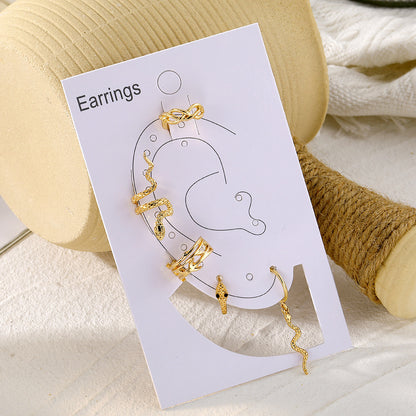 Snake-shaped Personalized Earrings Female Creative Small Animal