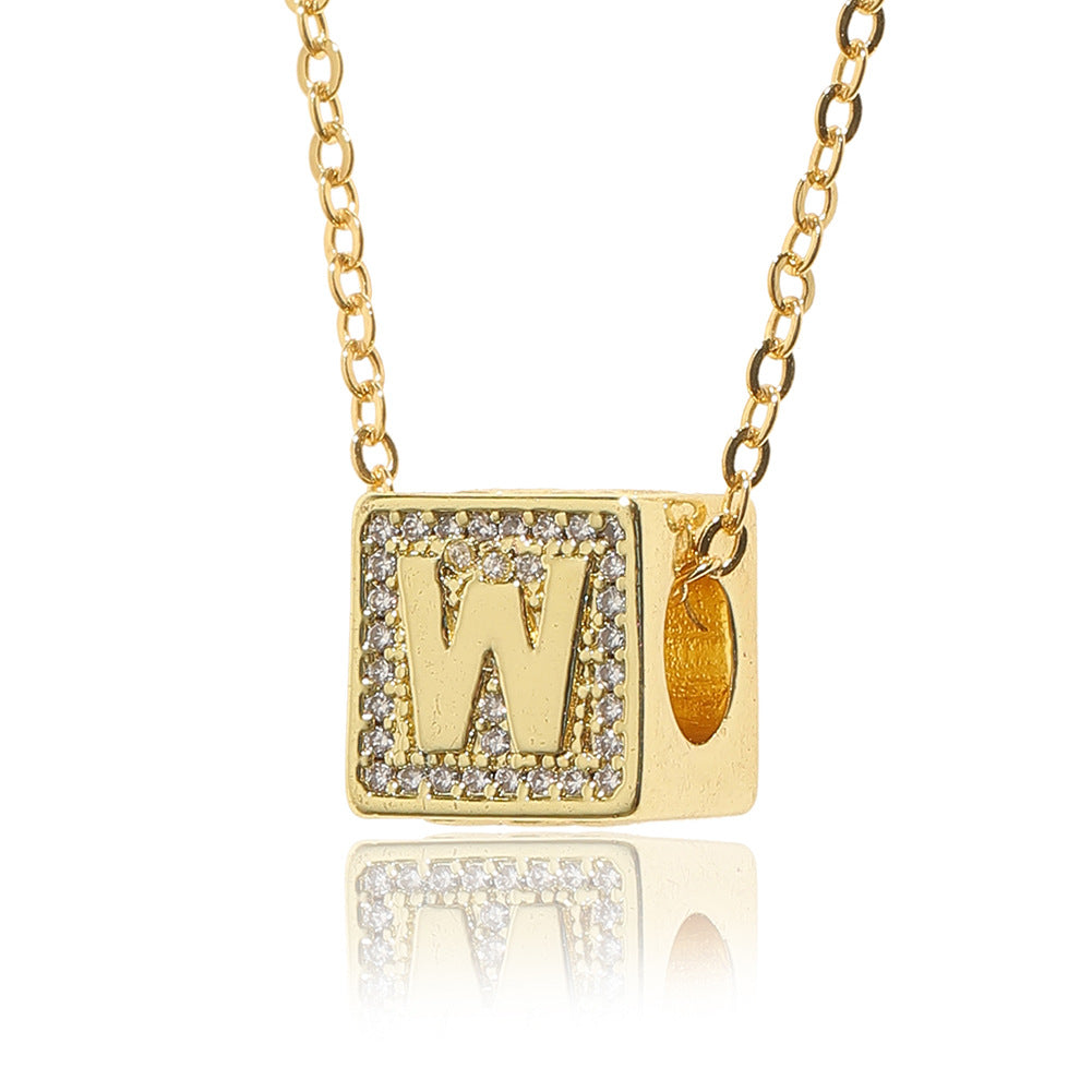 English Letter Pendant Hip Hop Cool Necklace