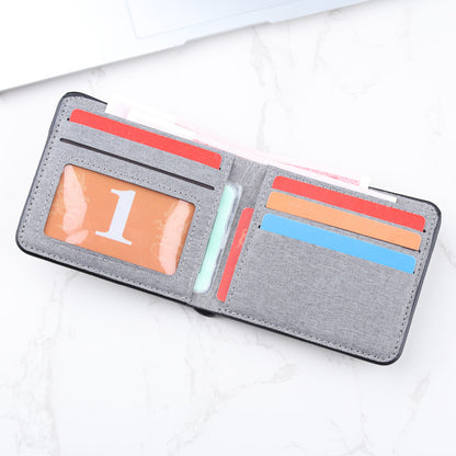 Personalized Trendy Niche Contrast Color Wallet Men's Wallet