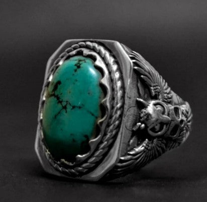 Emerald Single Men's Anti-fatigue Ring