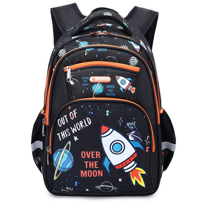 Primary School Boys Large Capacity Children's Backpack Space Schoolbag